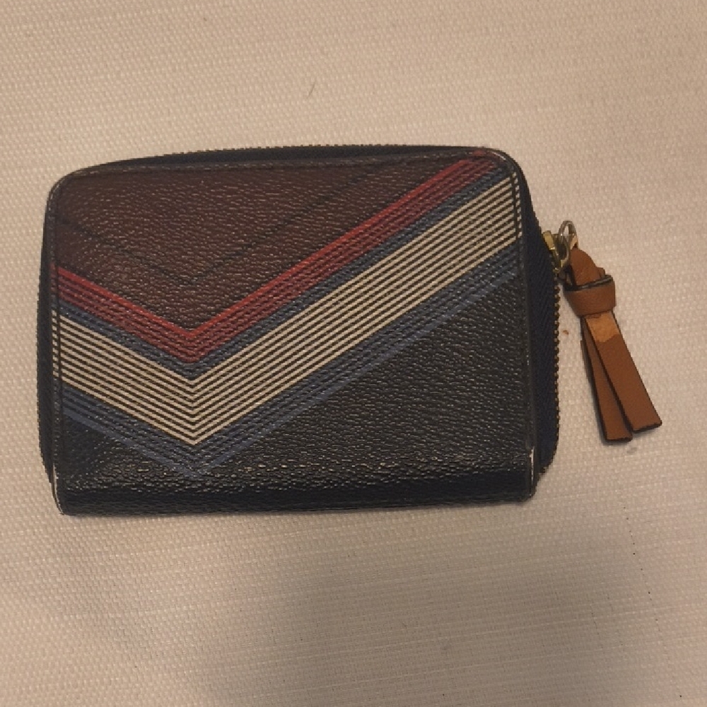 Tory Burch Multicolor Chevron Wallet - Picture 3 of 6